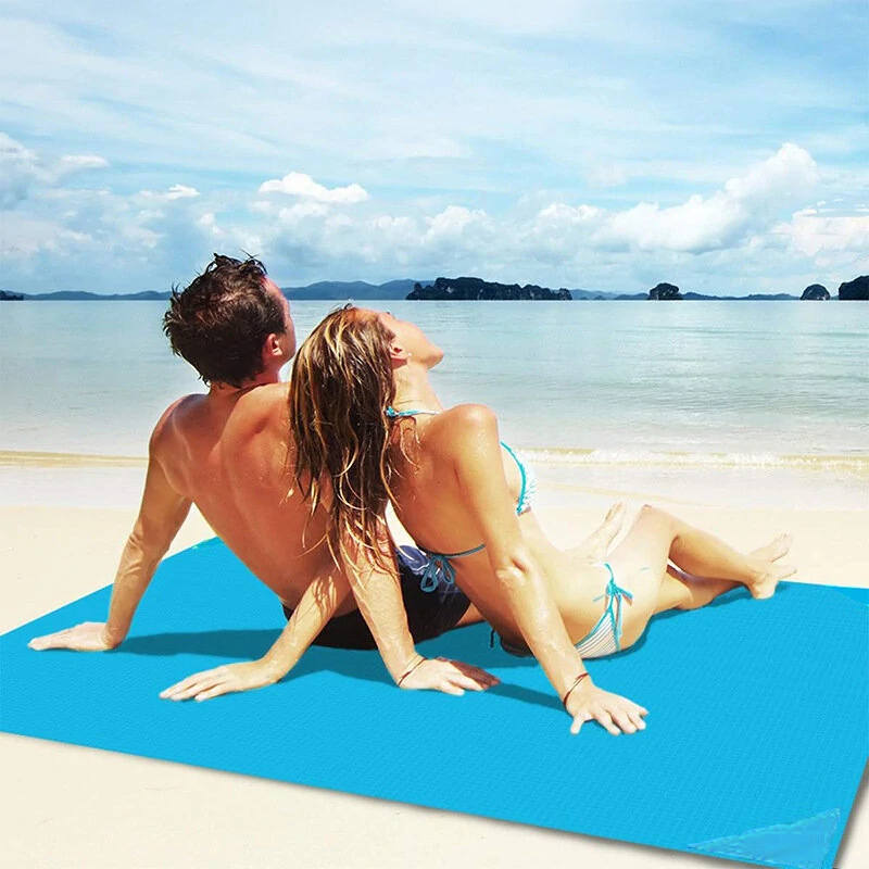 (image for) 1.4*2m Picnic Mat Lightweight Waterproof Floor Mat Mini Folding Beach Mat Outdoor Camping Blanket