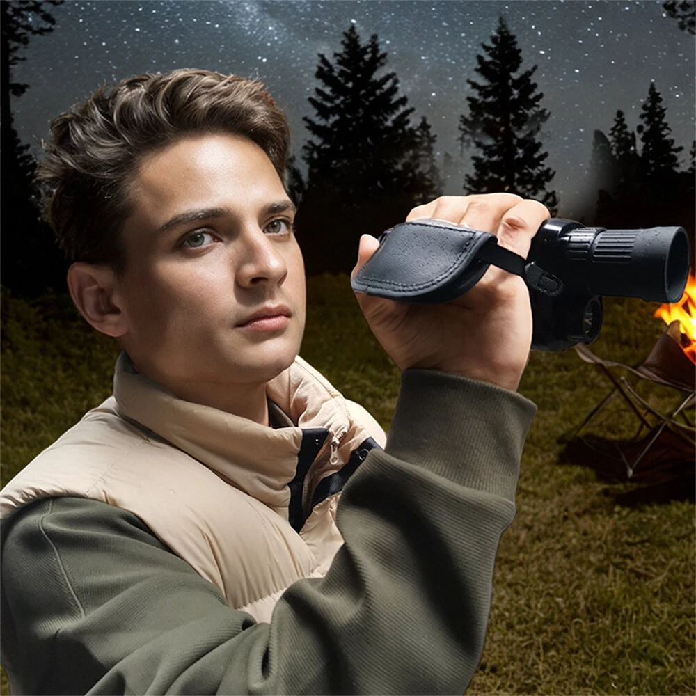 (image for) IPRee Monocular Night Vision Device 1080P HD Infrared Camera 16X Digital Light Zoom Telescope with 2 inch TFT Screen Support Photo and Video Recording