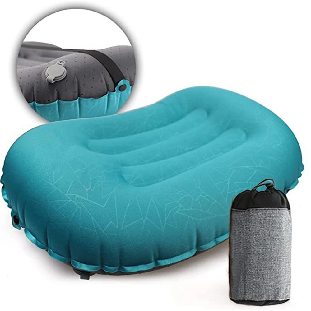 IPRee Ultralight Portable Inflatable Camping Travel Pillow Compact Ergonomic Inflating Pillows for Neck Lumbar Support Camp Hiking Equipment (image for) IPRee Ultralight Portable Inflatable Camping Travel Pillow Compact Ergonomic Inflating Pillows for Neck Lumbar Support Camp Hiking Equipment